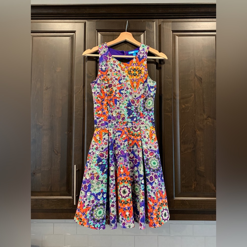 Colorful party, cocktail, kaleidoscope dress | L’Amour by Nanette Lepore | XS-S